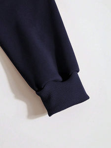 Sudadera con capucha con forro térmico y bolsillo de canguro para hombre 100% algodón personalizada al por mayor - Product Image 2