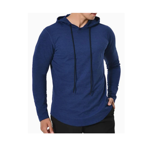 Men's Slim Fit Long Sleeve Jersey Sports <b>T</b>-<b>Shirt</b> Custom Logo Design Quick Delivery Athletic Tops for Summer ODM Supply - Product Image 2