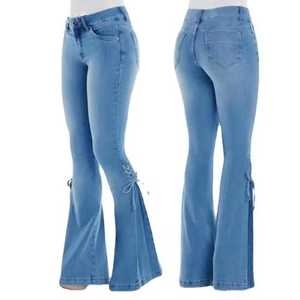 Coldker Slim Jeans Mujer Skinny High Waisted Blue Denim Pencil Jeans Stretch Pant Pantalones de mujer - Product Image 3