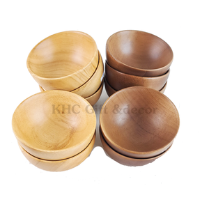 Service de vaisselle en bois ODM OEM écologique de l'usine du Vietnam bol à salade de riz personnalisé durable avec un nouveau design - Product Image 6