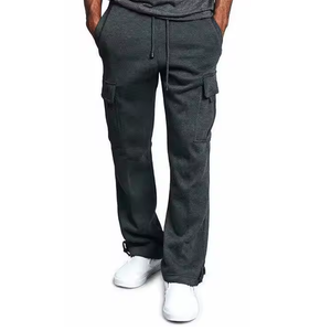 300gsm personalizado 6 bolsillos Jogger pantalones de chándal hombres Jogger peso pesado Cargo pantalones de chándal Casual pantalones sueltos - Product Image 2