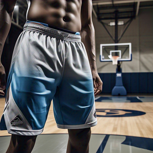 Pantalones cortos de malla de baloncesto de fútbol personalizados pantalones cortos de fútbol de cintura elástica de alta calidad pantalones cortos de baloncesto deportivos para hombre - Product Image 1