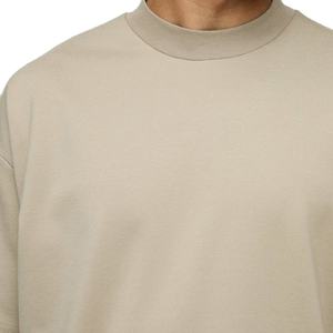 Venta al por mayor de calidad superior de los hombres transpirable camiseta de corte suelto de cuello redondo de manga corta Camisetas perfectas para capas - Product Image 5