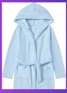 Peignoirs en molleton doux fabriqués en Inde pour enfants Styles imprimés solides en satin lisse Textile de maison pour l'hiver - Product Image 2