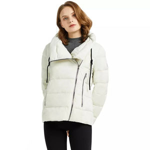 <b>Women</b> Winter Knitted Puffer <b>Jacket</b> Custom Made High Quality Reversible Fish Leather Detachable Collar Long Sleeve Hooded - Product Image 6