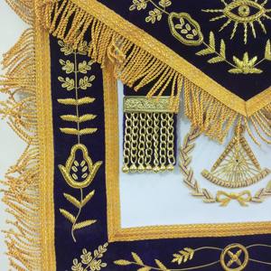 Masonic Regalia Lodge Gran Maestro Delantal Púrpura - Product Image 6