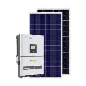 En el sistema del panel solar de la rejilla 40Kw Sistema solar 50 kilovatios para el hogar privado