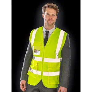 Gilet de sécurité robuste personnalisé avec autocollants et lumières réfléchissants pour le merchandising promotionnel - Product Image 2