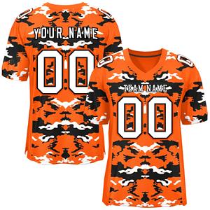 Maillot de football américain personnalisé en polyester imprimé en 3D maillot de football cousu avec nom de l'équipe maillot de rugby respirant en maille - Product Image 6