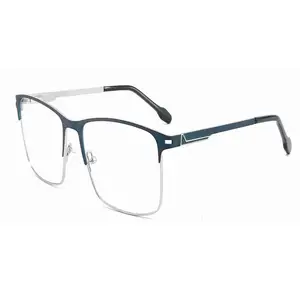 XC61147 Modern And Minimalist Optical Eyewear Sleek Black Metal Frame Optical Eyeglasses