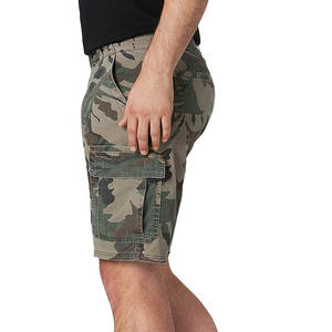 100% pantalones cortos de algodón para hombre OEM fábrica al por mayor logotipo personalizado cintura elástica tiro medio sólido Casual transpirable secado rápido - Product Image 2