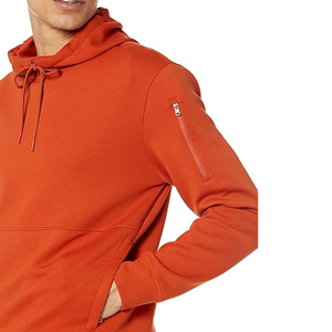 Bolsillo lateral de peso pesado de lana térmica en blanco A de peso medio y sudaderas con capucha transpirables de alta calidad logotipo personalizado impreso hombres sudaderas con capucha - Product Image 3