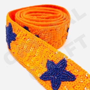 Sangle de sac à main en perles étoiles CRYSTAL CRAFT, couleur personnalisée, perles de rocaille, style indien, taille personnalisée, logo personnalisé accepté, vie quotidienne - Product Image 5