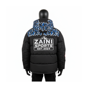 Chaqueta acolchada de invierno alto Impresión de logotipo personalizado y bordado Chaqueta acolchada de diseño acolchado cálido de carcasa de nailon duradero para hombre - Product Image 2