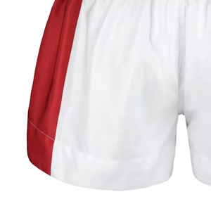 กางเกงขาสั้นผ้าโพลีเอสเตอร์สำหรับมวยไทยแบบ100% ออกแบบโลโก้ได้ตามต้องการ - Product Image 4