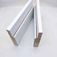 Venta Directa de Fábrica, Moldura de Madera Moderna Resistente al Agua, Certificada por FSC, Pino Radiata Imprimado en Blanco, Marco de Puerta