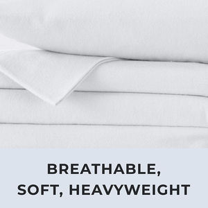 Ensemble de draps en flanelle 100% coton biologique personnalisé en gros, doux, lourd, double brossé, style uni, ensemble de draps 4 pièces - Product Image 5