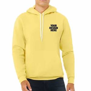 BELLA + CANVAS Sudadera con capucha de algodón, Soft Mid weight Fleece, Pullover Sudadera con capucha para hombres Sudaderas con capucha - Product Image 5