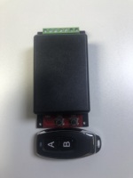 TPD-Transmisor receptor de relé de 4 botones, rango de 433,92 M, abridor de puerta de garaje, 3-4 canales, RF, 100 mHz, DC 12V-24V