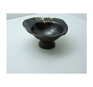 Cuenco para Servir de Cuerno Negro Natural, de la Mejor Calidad, Pulido, Duradero, con Aspecto Antiguo, Hecho a Mano, Ecológico, para Fiestas y Comida - Product Image 1