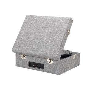 Tourne-disque portable sans fil USB au design rétro moderne, style valise, pour vinyles - Product Image 4