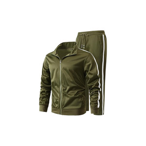 GXAMOY, chándal atlético de 2 piezas para hombre, chándal informal con cremallera completa para correr, conjunto de entrenamiento deportivo, ropa deportiva - Product Image 3