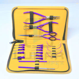 <b>Multi</b> Functional New Arrival Hair Extension <b>Tools</b> Kit in Lavender Silver Color With Customized Packaging & Labeling - Product Image 5