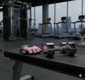 Rexfit Sports Women Gym Workout <b>Gloves</b> Breathable <b>Fingerless</b> Lightweight <b>Gloves</b> for Weightlifting, Cycling & Fitness - Product Image 3