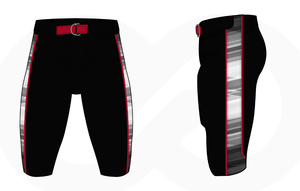 Venta caliente personalizado uniforme de fútbol americano patrón sólido medio decoraciones sublimadas Malla tela de pana precio al por mayor - Product Image 2