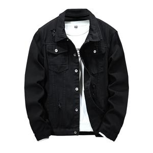 Veste en jean bleue personnalisée pour hommes avec broderie personnalisée Veste en jean personnalisable pour hommes vente en gros - Product Image 4