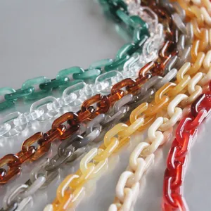 Cadena de eslabones de resina epoxi para manualidades, 10 piezas de diferentes colores, cadena de eslabones de resina para colgar en la pared, artículo decorativo, tamaño personalizado disponible - Product Image 3