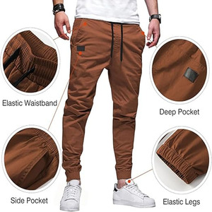 Pantalons décontractés pour hommes adultes fabriqués en usine Services OEM Pantalons pour hommes à bas prix téléchargés par Dress Sports - Product Image 2