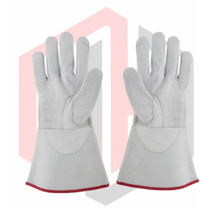 ถุงมือหนังวัวแท้คุณภาพสูง ป้องกันไฟฟ้าสถิต ทนต่อการฉีกขาด หนา 7 ออนซ์ สำหรับงานเชื่อม - Product Image 5