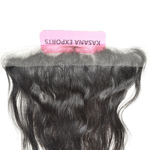 Extensions de cheveux humains indiens HD 13*4 Frontal, 100% vierges, double trame, lisses, ondulés profonds, pour femmes noires, vente en gros - Product Image 1