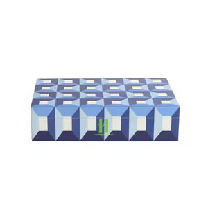 กล่องใส่แลคเกอร์หรูหราสไตล์ทันสมัยกล่องใส่เครื่องประดับเคลือบแล็คเกอร์ลายทางสำหรับตกแต่งบ้านทำด้วยมือในโรงงานเวียดนาม - Product Image 6