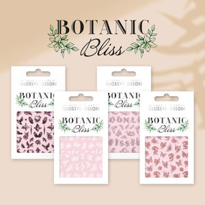 ShineB-holograma botánico para uñas, calcomanía artística de uñas, oro rosa, diseños de flores salvajes, autoadhesivo, decoración, pegatinas decorativas - Product Image 2