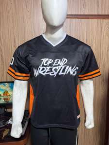 Vente en gros pas cher 100% maillots de football américain en polyester imprimé par transfert de chaleur respirant cousu en arrière unisexe - Product Image 3