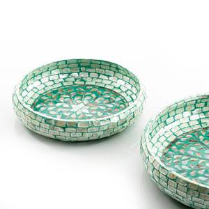 โรงงานขายส่งหรูหรารอบชามช็อคโกแลต MOP ฝัง Handcrafted ถาดเป็นมิตรกับสิ่งแวดล้อม Ramadan คารีมวันหยุด Gifting อาหารเย็น - Product Image 4