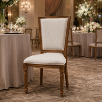Chaises empilables modernes en plastique PP de haute qualité, style Louis français, pour hôtels, banquets, mariages, fêtes, design vintage en résine