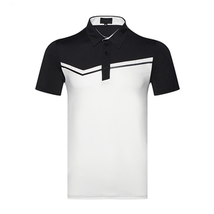 เสื้อยืดผ้าฝ้ายโพลีเอสเตอร์แขนสั้นสำหรับผู้ชายเสื้อโปโลลำลอง - Product Image 3