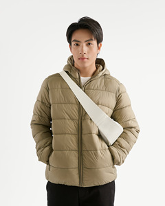 Chaqueta Acolchada de Manga Larga para Hombre, Transpirable, de Alta Calidad, con Capucha, Casual, Sólida, 100% Nailon, Talla Personalizada, Otoño, Estilo Vietnamita - Product Image 1