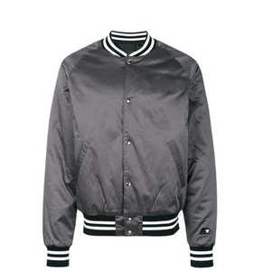 2025 vente en gros de qualité supérieure hommes Satin Varsity vestes sur mesure coupe-vent Streetwear hiver Satin vestes pour hommes - Product Image 4