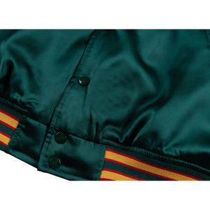 Chaqueta universitaria de béisbol personalizada de la mejor calidad, chaqueta universitaria de moda a granel, chaqueta universitaria de satén, decoración bordada Reversible - Product Image 3