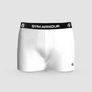 Cómodos calzoncillos de seda blancos para hombre, talla XXL, estilo clásico, tela transpirable de punto, desechables, con logo, en caja - Product Image 2