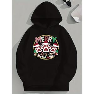 Kinitwear เสื้อสเวตเตอร์สวมหัวสำหรับผู้หญิง, เสื้อฮู้ดมาตรฐานสีเดียวสำหรับใส่สบายในฤดูหนาว/ฤดูใบไม้ร่วง - Product Image 1