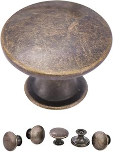 Antique Brass <b>Small</b> Cabinet <b>Drawers</b>/Door Knobs - Product Image 4