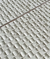 Carreaux souples en pierre artificielle MCM aspect marbre travertin moderne et flexible pour la décoration murale intérieure de villas