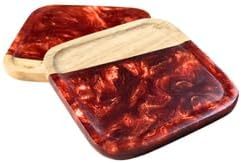 Wood Epoxy <b>Table</b> <b>Coaster</b> Durable and Stylish Mats & Pads for <b>Table</b> Protection <b>Coaster</b> and Gifted Use Item - Product Image 2