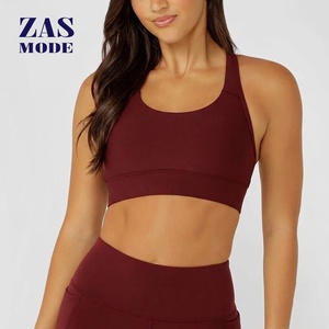 Sports Yoga Bra for Women Breathable High Support Crisscross Straps Gym Workout <b>Top</b> Fitness Tight <b>Top</b> Wholesale Custom Logo - Product Image 1