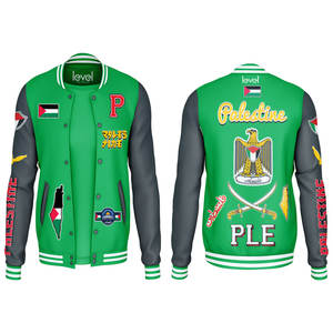 Chaqueta universitaria gruesa de satén personalizada para hombre, ropa de calle bordada, chaqueta universitaria informal de béisbol Vintage de talla grande para hombre - Product Image 3